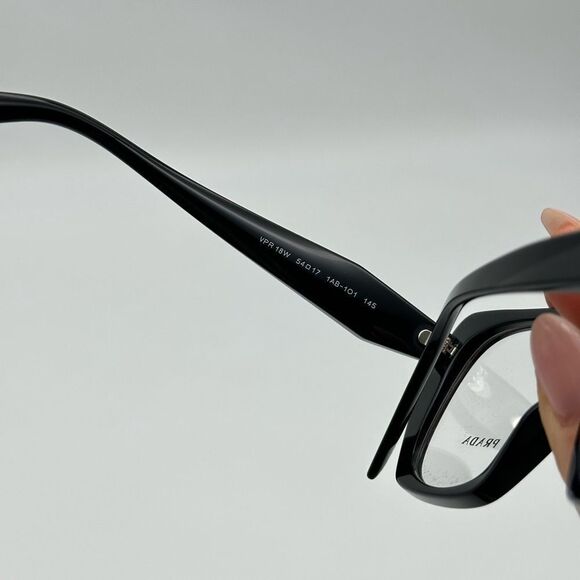 PRADA Eyeglasses PR18WV 1AB101 Black/Demo Lens Women NEW - Picture 6 of 10